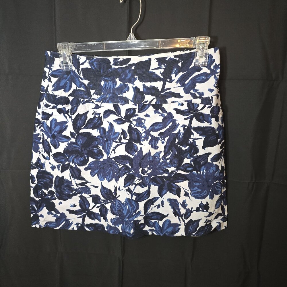 Blue Floral Skort